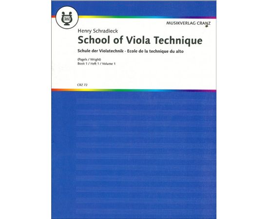 SCHOOL OF VIOLA TECHNIQUE BOOK 1 - HENRY SCHRADIECK