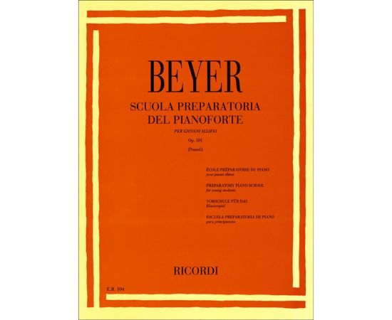 SCUOLA PREPARATORIA DEL PIANOFORTE - BEYER