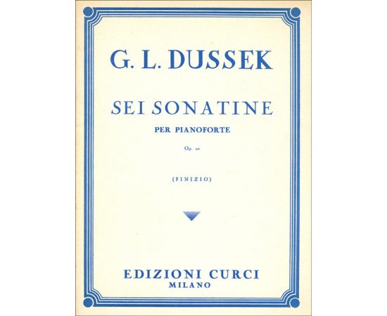 SEI SONATINE OP.20 - G.L. DUSSEK