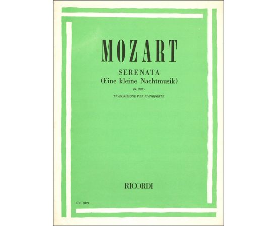 SERENATA K. 525 TRASCRIZIONE PER PIANOFORTE - MOZART