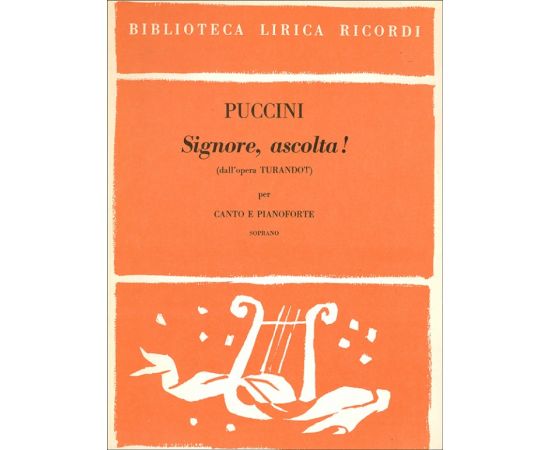 SIGNORE, ASCOLTA CANTO E PIANOFORTE - PUCCINI