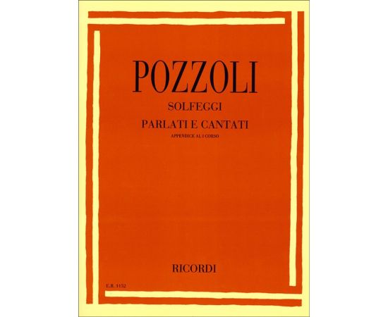 SOLFEGGI PARLATI E CANTATI - APPENDICE I CORSO POZZOLI