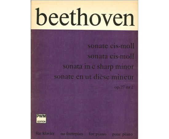 SONATA IN C SHARP MINOR OPUS 27 NUMERO 2 - BEETHOVEN