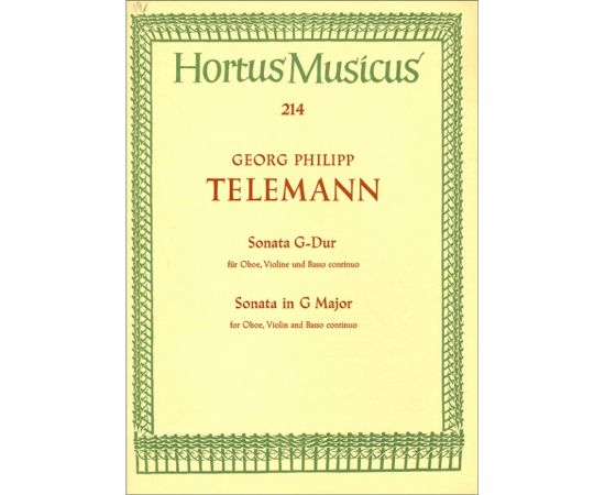 SONATA IN G MAJOR 214 - TELEMANN