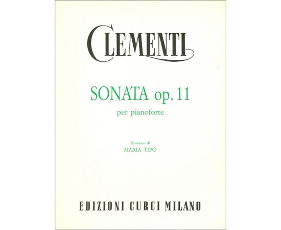 SONATA OPUS 11 PER PIANOFORTE - CLEMENTI