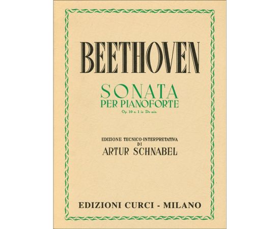 SONATA PER PIANOFORTE OPUS 10 NUMERO 1 IN Do MINORE - BEETHOVEN