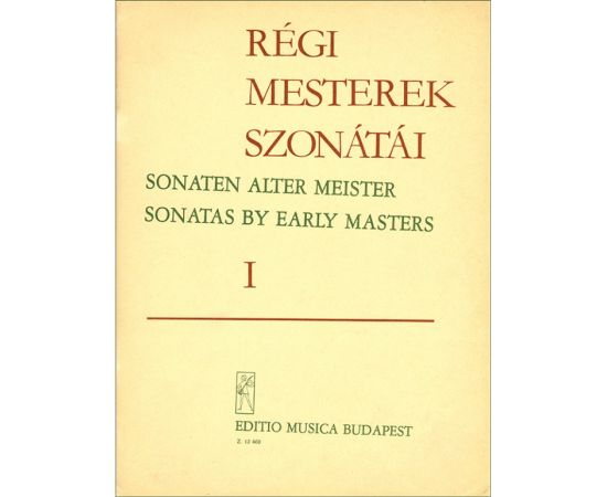 SONATAS BY  EARLY MASTERS I - AUTORI VARI