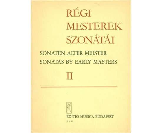 SONATAS BY  EARLY MASTERS II - AUTORI VARI