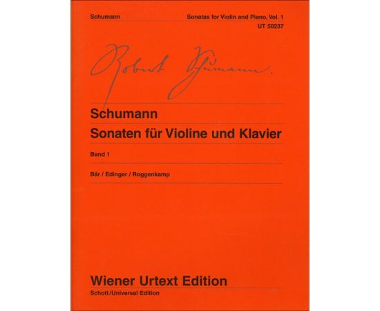 SONATEN FUR VIOLINE UND KLAVIER BAND 1 - SHUMANN