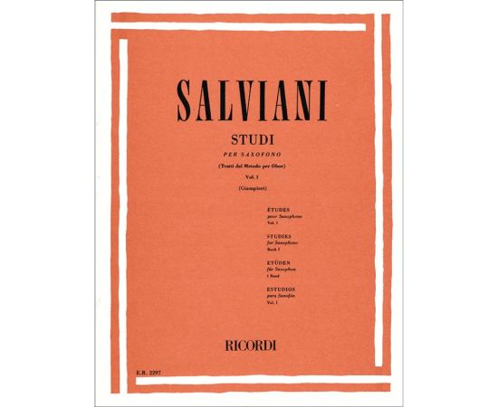 STUDI PER SAXOFONO VOLUME I - SALVIANI