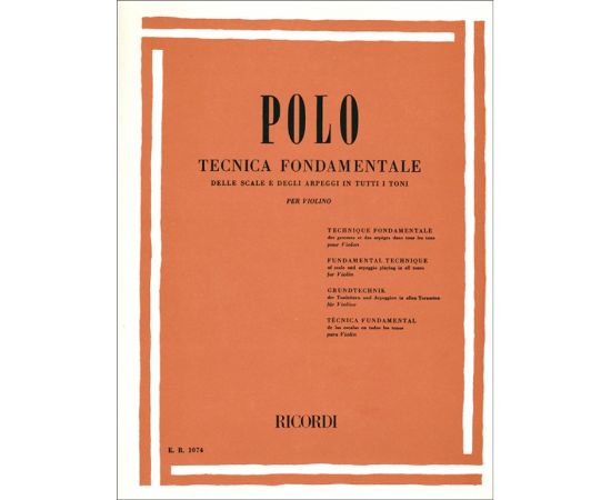 TECNICA FONDAMENTALE PER VIOLINO - POLO