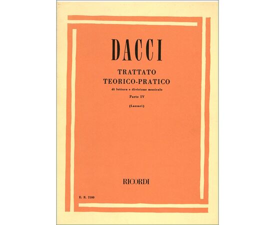 TRATTATO TEORICO PRATICO PARTE IV - DACCI