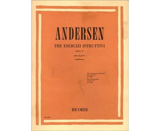 TRE ESERCIZI ISTRUTTIVI OPERA 30 - ANDERSEN