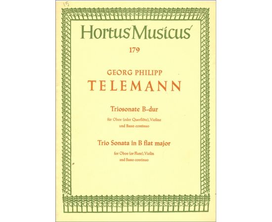 TRIO SONATA IN B FLAT MAJOR - TELEMANN