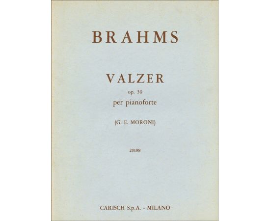 VALZER OP.39 - JOHANNES BRAHMS