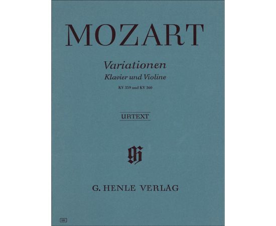 VARATIONEN KLAVIER UND VIOLINE KV 359 UN KV 360 - MOZART