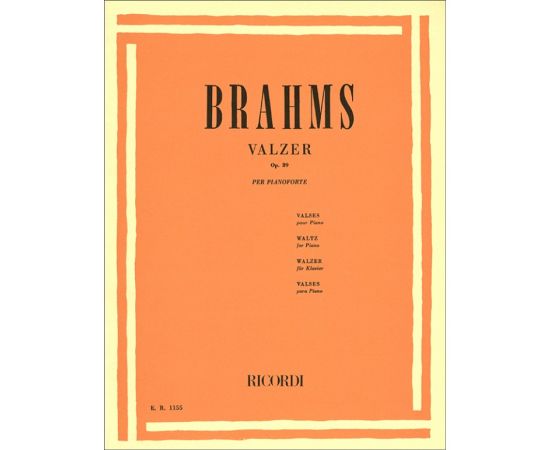 WALZER OP. 39 -JOHANNES BRAHMS