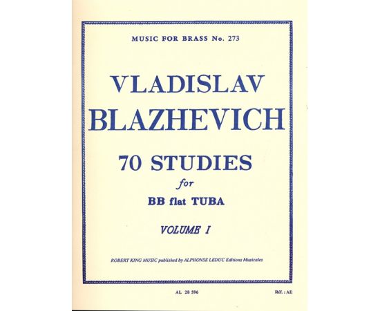 70 STUDIES FOR BB FLAT TUBA BC VOLUME 1 - BLAZHEVICH