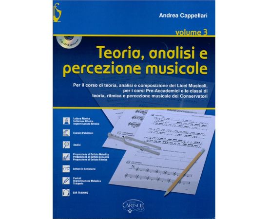 TEORIA ANALISI E PERCEZIONE MUSICALE VOL.3 +CD  - CAPPELLARI