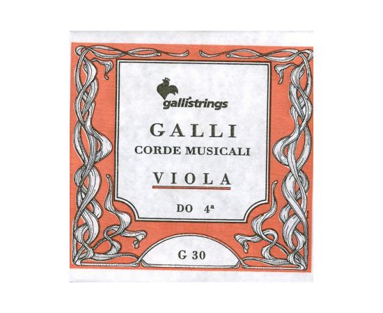 CORDA SINGOLA PER VIOLA GALLI - DO 4° CHROME STEEL