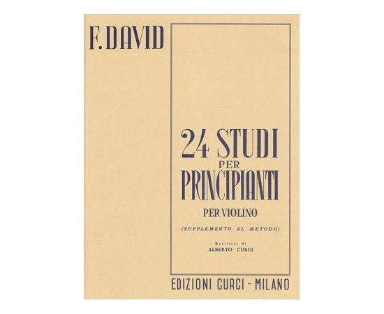 24 STUDI PER PRINCIPIANTI OP. 44 - F. DAVID