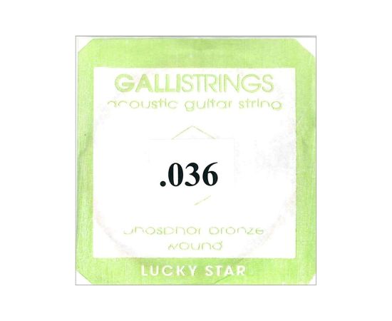 CORDA PER CHITARRA FOLK PHOSPHOR BRONZE 036 LA GALLISTRINGS LUCKY STAR