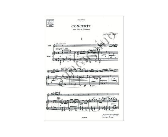 CONCERTO PER FLAUTO E ORCHESTRA - JAQUES IBERT