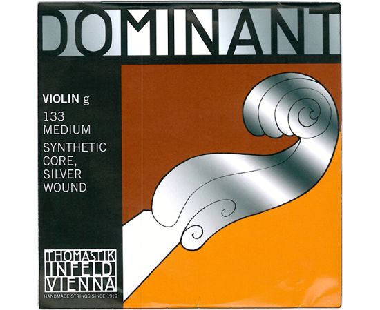 THOMASTIK INFELD DOMINANT 133 G MEDIUM SYNTHETIC CORE ALUMINUM WOUND PER VIOLINO