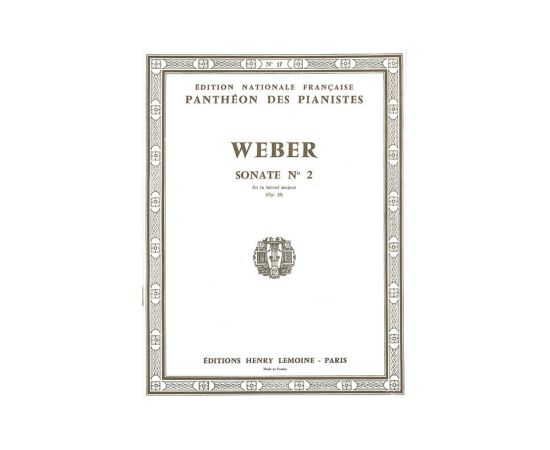 WEBER SONATE N. 2 OP. 39 IN LAb MAGGIORE PER PIANOFORTE