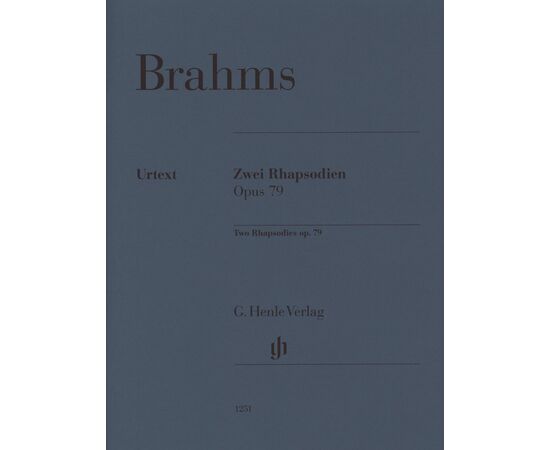 Brahms - 2 rapsodie opera 79