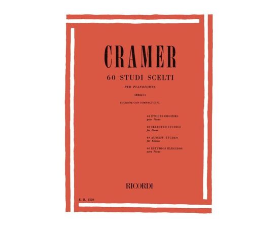 Cramer 60 studi scelti per pianoforte