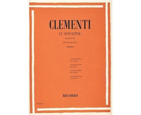 CLEMENTI 12 SONATINE OP. 36, 37, 38