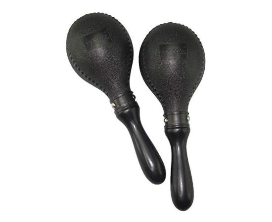 MARACAS PLASTICA MANICO IN LEGNO