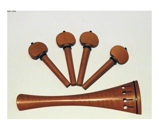 Goja set cordiera e piroli in legno violoncello 3/4