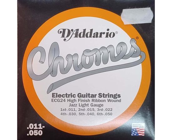 D'addario ECG24 muta chitarra elettrica chromes jazz-light