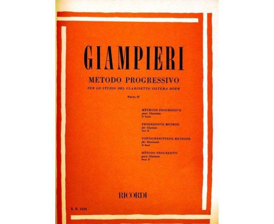 GIAMPIERI METODO PER CLARINETTO  II PARTE