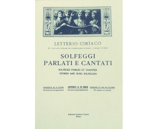 Ciriaco solfeggi parlati e cantati appendice al III corso