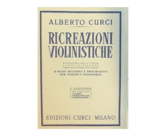 RICREAZIONI VIOLINISTICHE I FASCICOLO