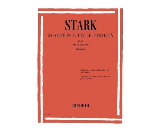 Stark 24 Studi in tutte le tonalità Op. 49